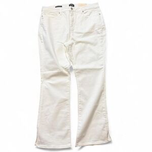 NYDJ White Denim Barbara Bootcut Jeans, Women's Size 16